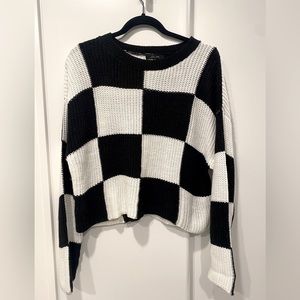 Love Tree | Checked Sweater | M